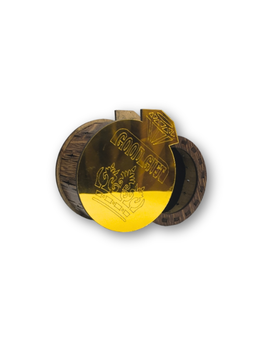 Golden Wooden Gift Box