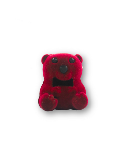 Red velvet bear gift box