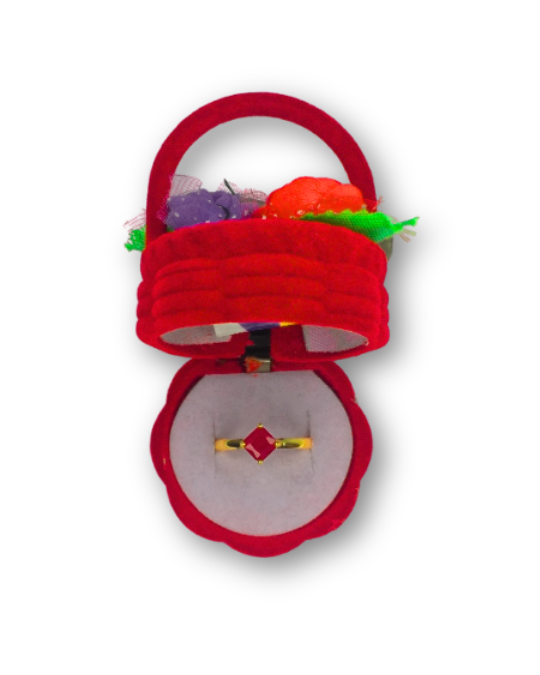 Flower basket ring box