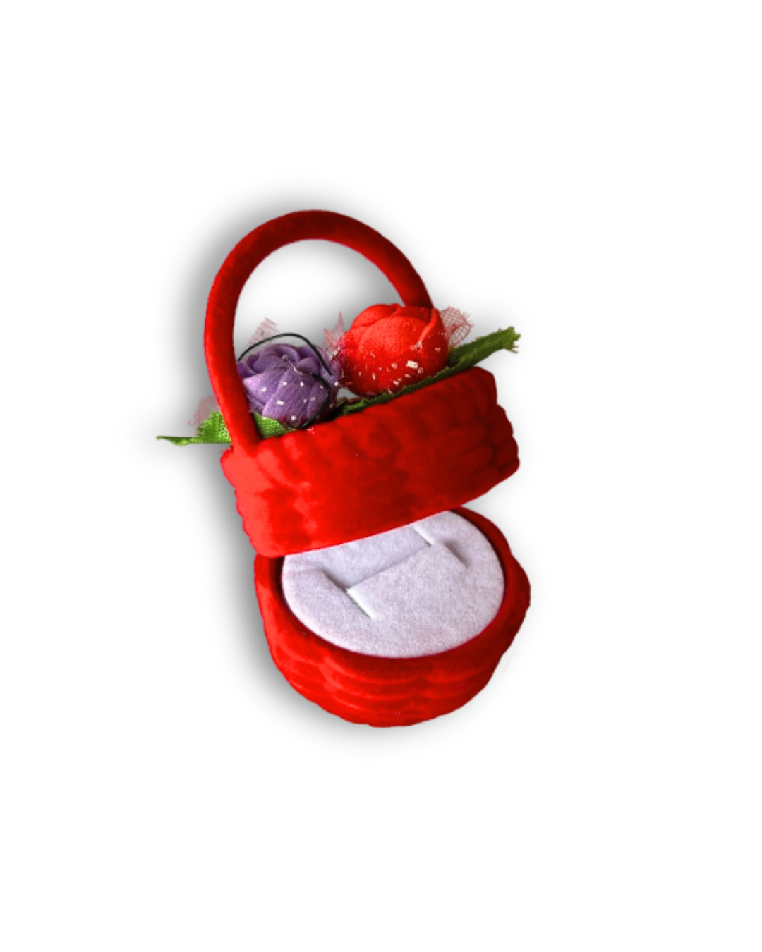 Flower basket ring box
